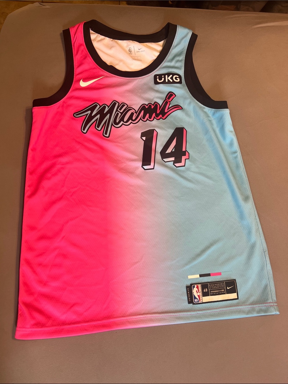 Nike Miami Vice Basketball Jersey #14 Tyler Herro